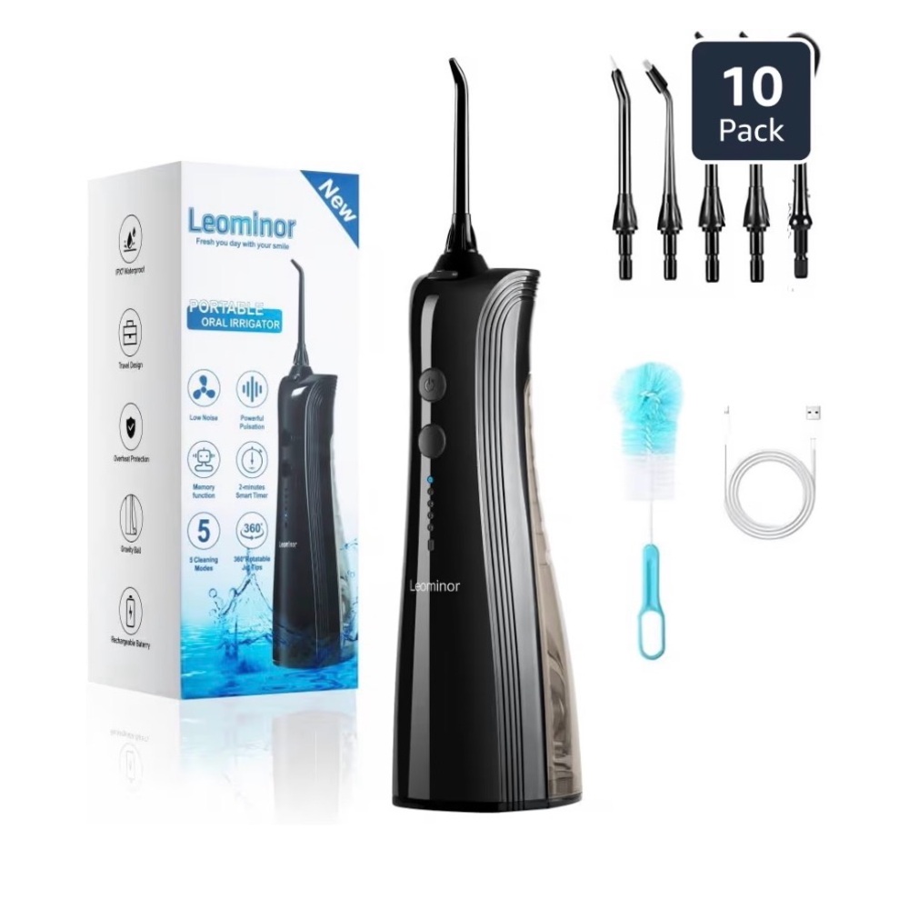 Black Cordless Water Flosser